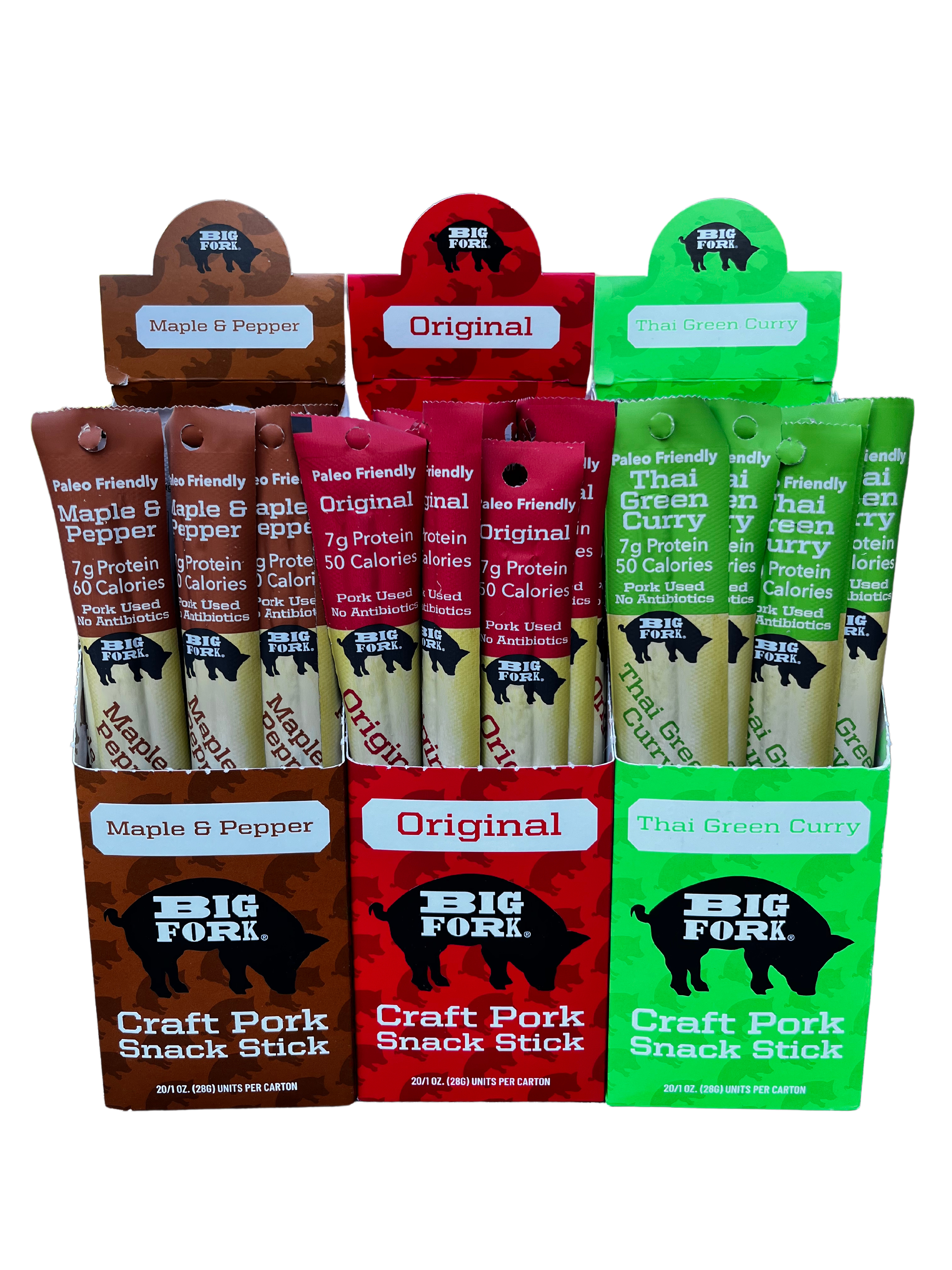 Craft Pork Snack Stick Collection (60 Sticks Total)