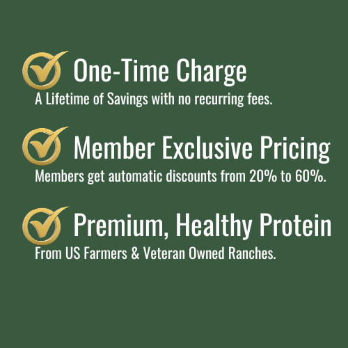 Lifetime Membership + 5 lbs of Premium Beef FREE