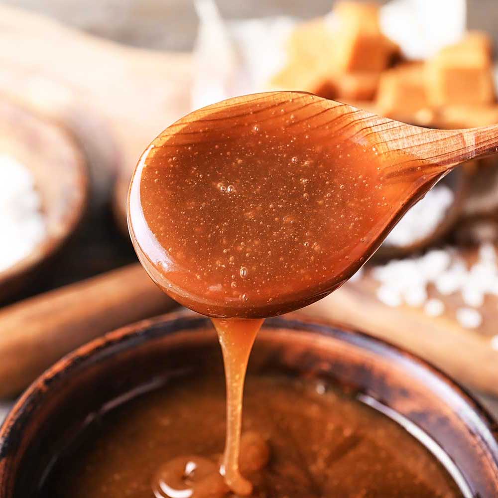 Gooey Salted Bacon Caramels