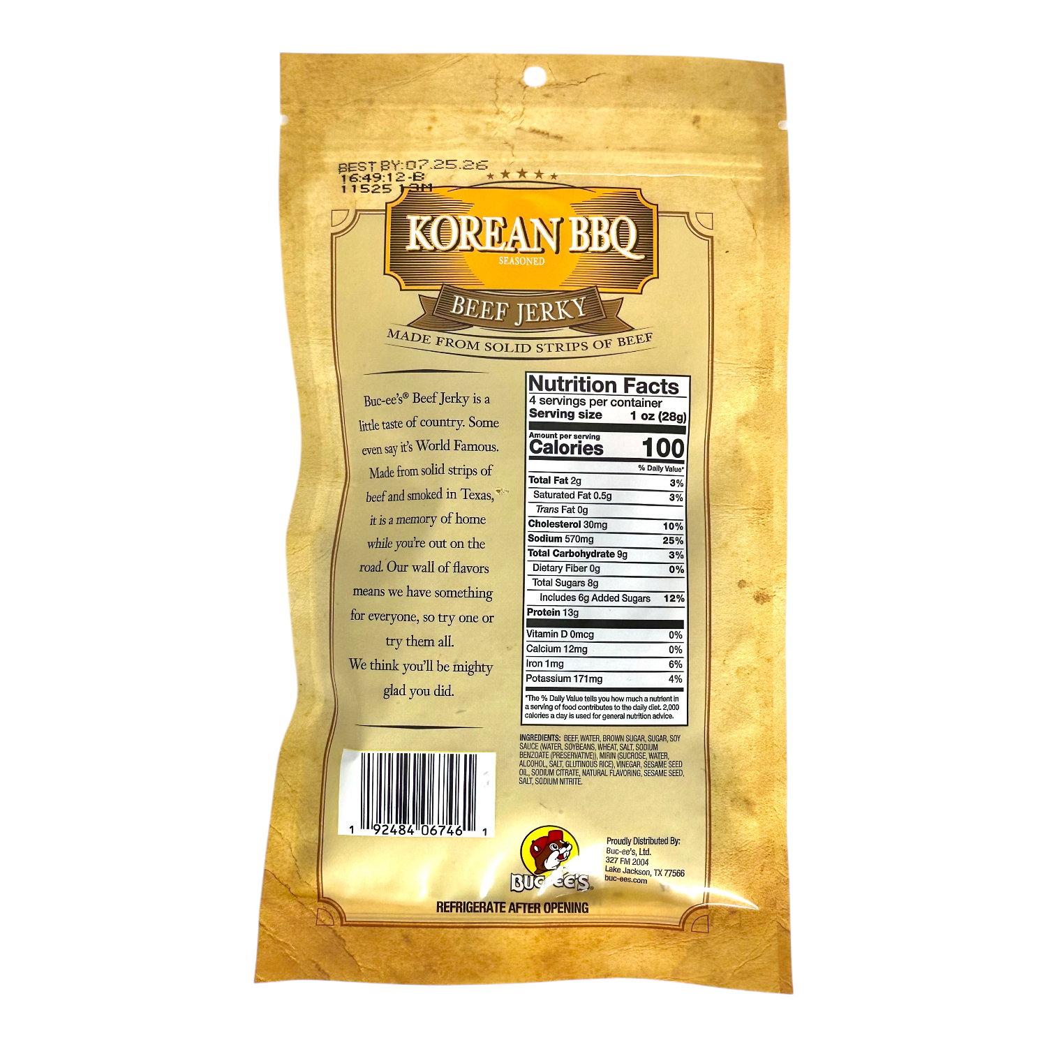 Korean BBQ Beef Jerky